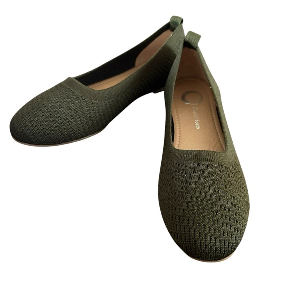 Journee Collection Maryann Slip On Ballet Flats Knit Comfort Slip On NEW Size 6